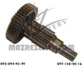 Вал промежуточный демультипликатора длинный (12JS200TA)