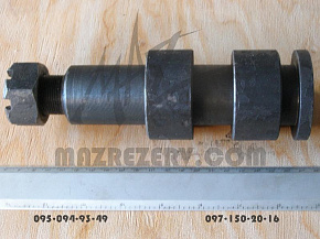 Ось дышла в сборе (гайка+втулки+палец) (L-150 mm D-40 mm) (Россия)