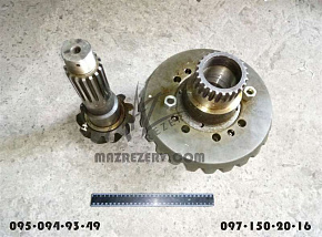 Шестерня ведущая и ведомая в сборе с чашками (11х25) (главпара) D-65 mm (МАЗ)