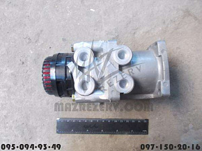 Кран тормозной главный 2-х контурный подпедальный с глушителем шума (БЕЛОМО) 4613150760