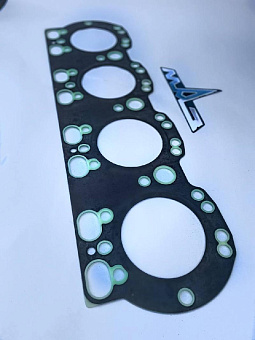 Прокладка головки блока нов.обр общ.гол. стальная (СИЛИКОН-ЛЮКС) (обрезиненная) (Балаково)