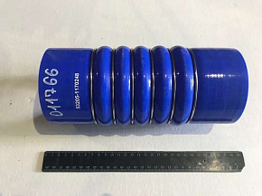 Патрубок теплообменника (гофра) КАМАЗ СИЛИКОН (L-250 mm D-100 mm)