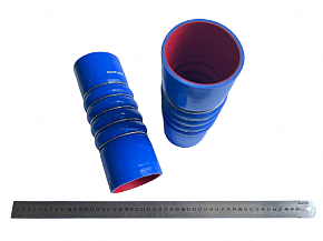 Патрубок интеркуллера (ПРАВЫЙ) двигатель RENAULT ( d=112*122 mm) 4-х слойный (СИЛИКОН)