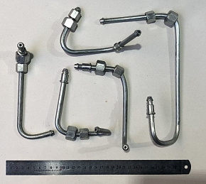 К-кт трубок ТНВД (5 шт.) ММЗ-245.35Е4 (от форсунок к ТНВД-MOTORPAL) (ММЗ)