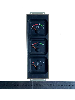 Комбинация приборов нового образца (давление воздуха + уровень топлива) (ВЗЭП, Беларусь)