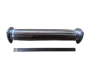 Металлорукав в сборе с фланцами в оплетке (MR)