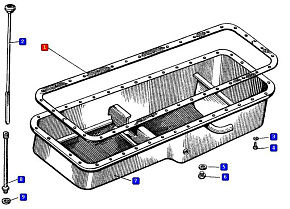 Прокладка поддона ЯМЗ-238 (MR)