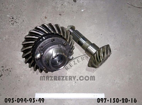 Шестерня ведущая и ведомая в сборе с чашками мелкий шлиц (15х24) (главпара) D-65 mm (МАЗ)