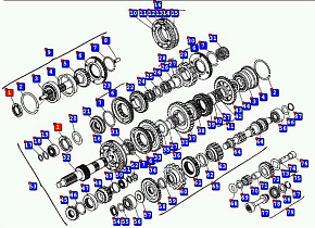Гайка кольцевая подшипника первичного вала КПП-543205,202,239 (М65х2) (МАЗ)