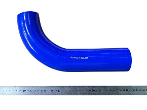 Патрубок радиатора угловой (L1-280/L2-130/d-60/угол 90) 4-х слойный (СИЛИКОН)