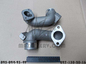 Патрубок отводящий теплообменника нов. образца (ЯМЗ) под 7601 теплообменник