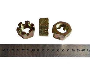 Гайка рулевого пальца (корончатая) М24х2 (MR)