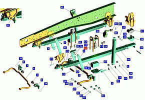 Буфер передней 3-х листовой рессоры (отбойник) (MR)