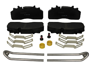 К-кт тормозных колодок дисковые тормоза (к-кт 4 шт на ось+уст. к-кт) АВТОБУС/АВТОМОБИЛЬ МАЗ PREMIUM