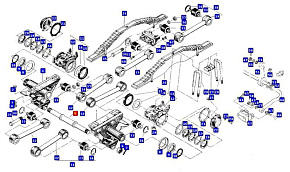 Стяжка кронштейна балансира старого образца кронштейн на 12 отв. (L-940x410 mm) (Беларусь)