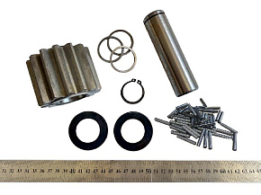 Сателлит колесной передачи в сборе (ось,ролики, шайбы) (водила) (Z=14) (MR)