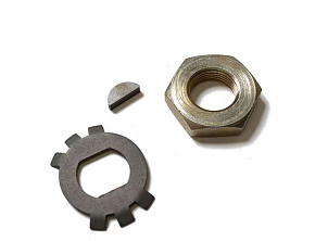 Р/к распределительного вала (гайка+шайба+шпонка) ЯМЗ-236,238,7511 (ТМЗ)