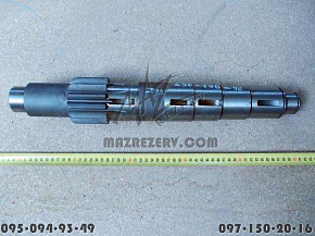 Вал промежуточный 4 шпонки нов.обр. КПП ЯМЗ 236 Z=13 (MR)