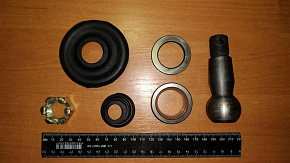 Р/к рулевого наконечника МАЗ-4370 (полный) (палец+сухари+пружина+уплотнитель+гайка) (БААЗ)