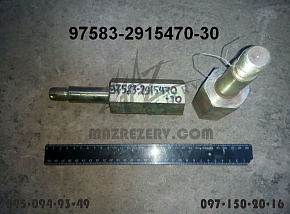 Палец крепления амортизатора полуприцепа (приварной) нов. обр. (L=185 mm) (МАЗ)