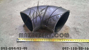 Переходник воздушного фильтра резиновый шланг угловой (D-135 mm) (БРТ)