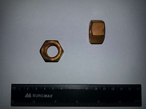 Гайка крепления шпильки блока цилиндра (обмедненная) М16х1,5 (MR)