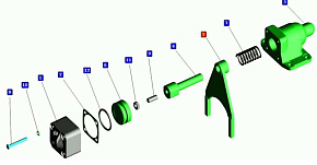 Вилка механизма блокировки МОД (МАЗ)