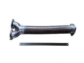 Металлорукав в сборе с фланцами в оплетке (тройник) (MR)