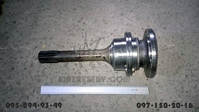 Вал задний среднего моста в сборе нового обр.(фланец 4 отв. 65 mm,манжеты,подшипн.крышки) (МАЗ)