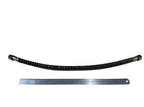 Шланг тормозной МАЗ L=700 mm (Г-Г) М27 в оплётке (MR)