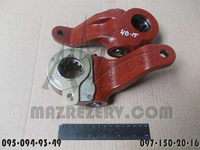 Рычаг регулировочный (круп,шл.кривой,самоподводящий) левый (МЗТА, Беларусь) РТ-40-16