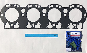 Прокладка головки блока нов.обр общ.гол. стальная (ФТОРСИЛИКОН) (ЯМЗ)