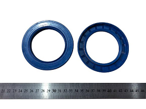 Манжета передней крышки распредвала с насечкой (синяя) 64х95 (MR)