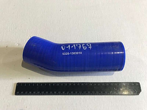 Патрубок радиатора верхний КАМАЗ (L-191 mm D-56 mm) СИЛИКОН