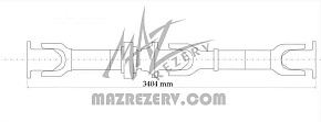 Карданная передача L-3311 mm 4 отв. (Белкард)