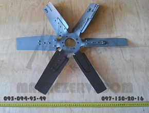 Крыльчатка вентилятора ЯМЗ-238БЕ пластик (D-65x660 mm) (MR)